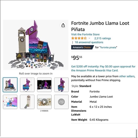 Fortnite Assembly Set / Jumbo Loot Piñata Contents - Picture 5 of 6